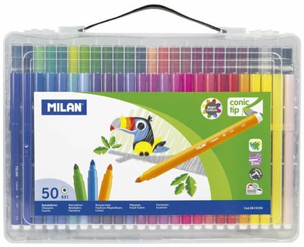 Set Viltstiften Milan Multicolour 50 Onderdelen