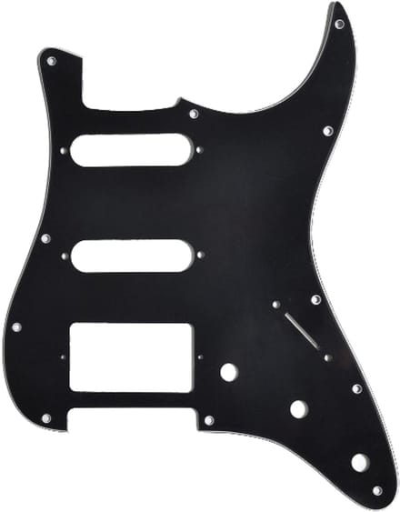 Göldo Pickguard voor HSS Strat zwart slagplaat - Pickguard