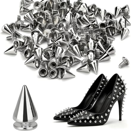 Punk rivets voor kleding en accessoires - 120 stuks, perfect voor DIY-projecten en modeontwerpen