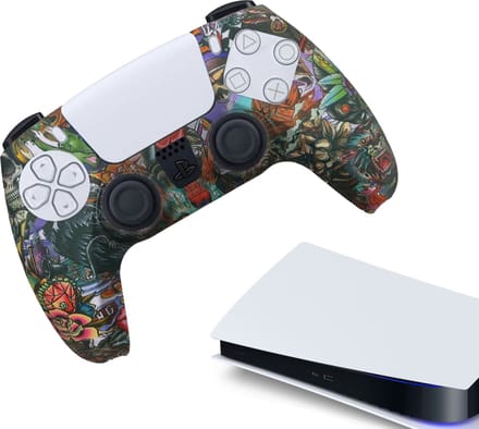 Gadgetpoint - Hoesjes & Skins voor PS5, PlayStation 5 - Performance Gaming Case - Soft Grip Covers - Anti-Slip Controller Accessoires - Wild