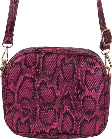Yehwang - Bag Snake Print - Fuchsia roze