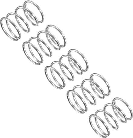 5-delige Set Drukveren van RVS met 7mm Buitendiameter en 10mm Lengte