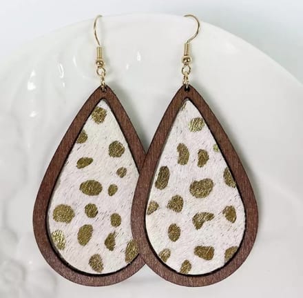 Jomide Oorhangers - Goudkleurig/Beige - Haren