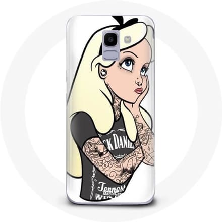 Hoesje voor Samsung Galaxy A8 2018 Alice Tattooed Princess