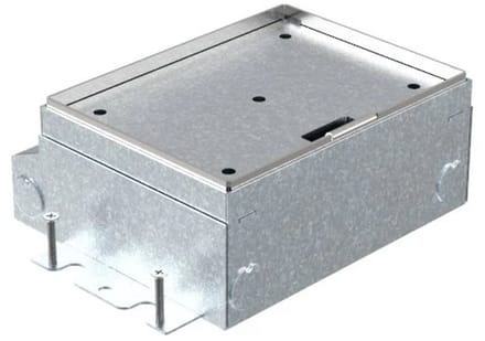 HPL instortvloerdoos 65mm 2x WCD - deksel inleg 7mm (583.0022)