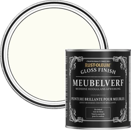 Rust-Oleum Wit Meubelverf Hoogglans - Porselein 750ml