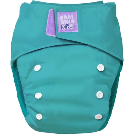 Revolutionaire wasbare luier Blauw turquoise Bambino Mio