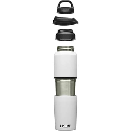 CamelBak Multibev Vacuum RVS - Waterfles met afneembare koffie / theebeker - 500 ml + 350 ml - Wit / Wit (white / White)