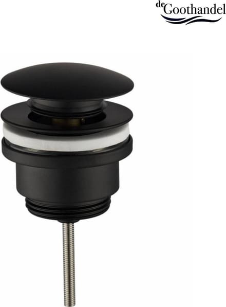 Clickwaste Rond - Afvoerplug - Luxe uitvoering Mat Zwart