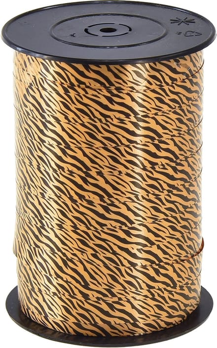Decoratief lint bruin oranje krullint Safari 10mm 100m