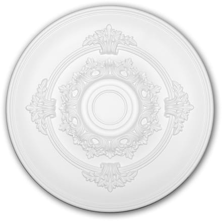 Plafond Rozet 156049 Profhome Sierelement plafond centrum neo-empire stijl wit Ø 34,6 cm