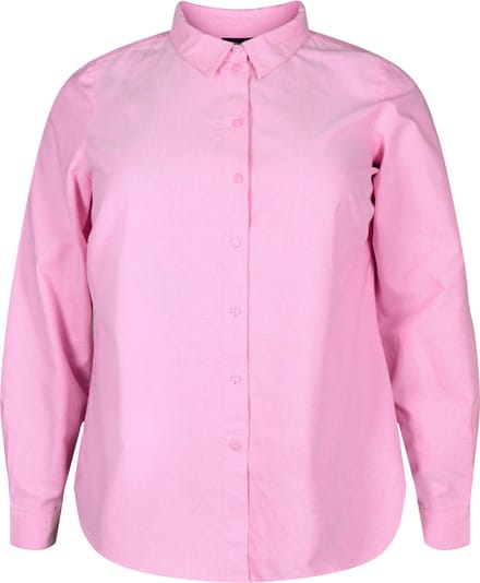 ZIZZI VLULU, L/S, SHIRT Dames Blouse - Pink - Maat M (46-48)