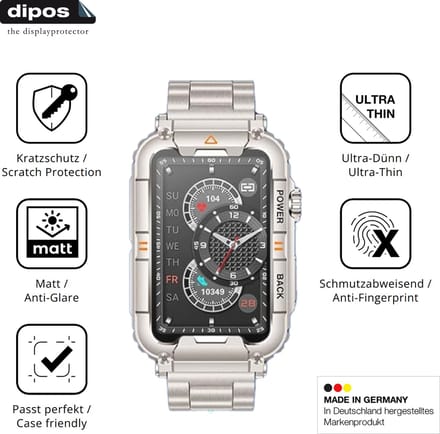 dipos – 6x Matte Beschermfolie geschikt voor Doomixs KR88 | Krasbestendige & antireflecterende Screenprotector Ultra-Thin
