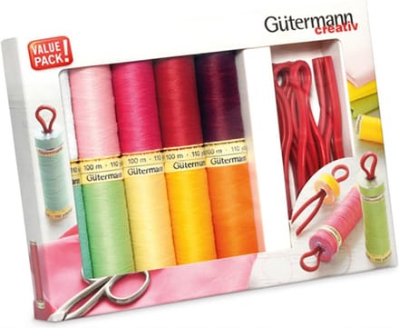 Naaigarenset met 10 Bobbin Clips Gütermann