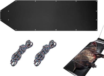 Draagplank - Sleepmat multifunctioneel - Lasten vervoeren - Scheurvast polyethyleen - 185 x 58 cm - Zwart
