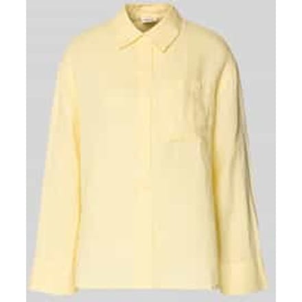 regular fit overhemdblouse van puur linnen