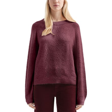 s.Oliver -qs Pullover Burgundy Maat: S | Gebreide Truien Outlet | Dames | Bruin