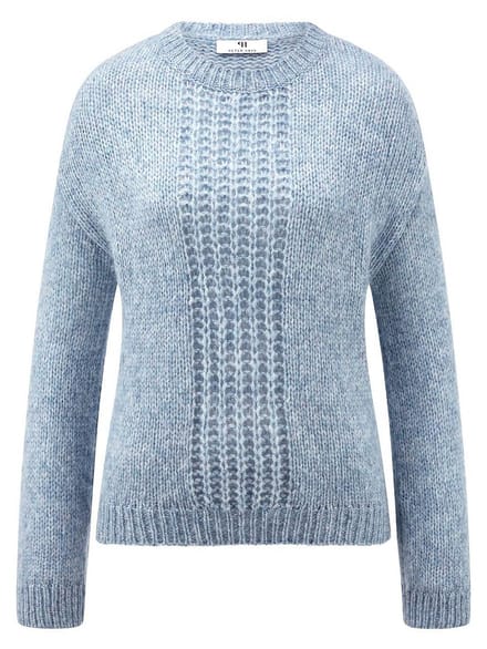 Trui ronde hals Van Peter Hahn blauw