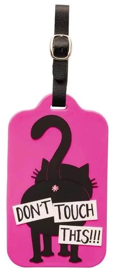 Ed the Cat Kofferlabel Don't Touch - Label