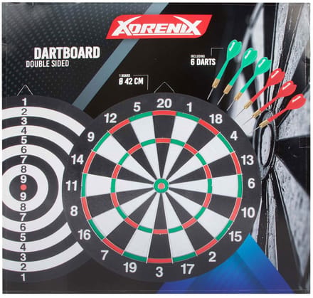 Adrenix Dartbord Klassiek met 6 Pijlen