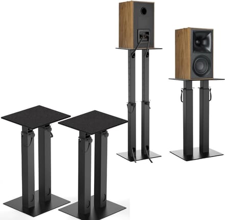 CRLYN® Luidspreker Standaard - Vloerstandaard - Luidspreker Standaard - Zwart