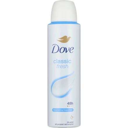 Dove Classic Fresh 48h Anti-Perspirant Deodorant Spray For Women - 150 ml