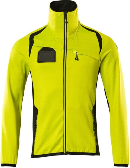 Mascot Accelerate Safe Fleecetrui met rits 19403-316 - Hi-Vis geel/zwart - 4XL