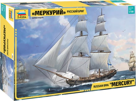 Zvezda Modelbouwpakket Schepen - 9067 Mercury - Bewapende brik Mercury - Zeilschip Plastic - 1:100 - Modelbouw