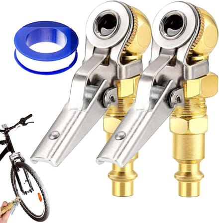 Band Air Nozzle - Luchthouder - Banden Oppompen - Lekvrije Afdichting - 250 PSI - Goud