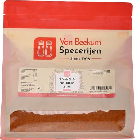 Van Beekum Specerijen - Grill Mix Natrium Arm - 1 KG (hersluitbare stazak)