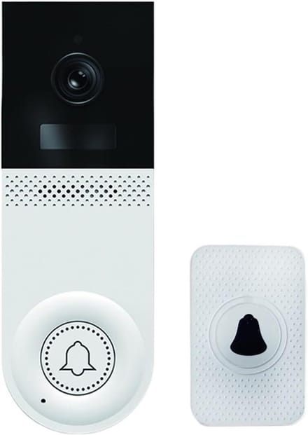 Videodeurbel - Slimme deurbel - Bezoekers Herkennen - Tweewegintercom - 1.0 Count - Zwart