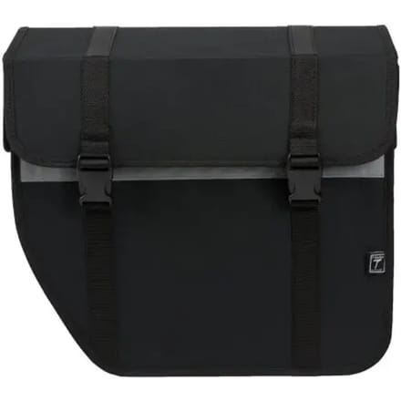 Willex Enkele Fietstas Shopper - Afgeschuind - Links - 17L - Zwart