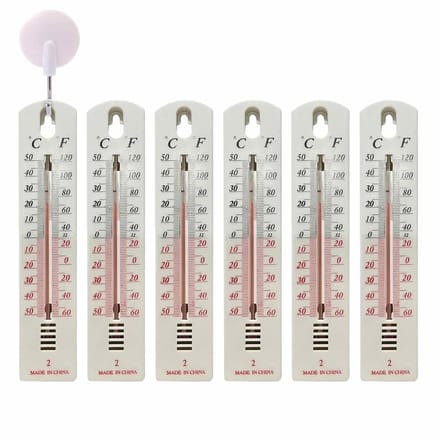 Binnenthermometers - Temperatuurmeters - Binnenruimte Meten - Dubbele Schaal ℃/℉ - 19.5x4cm