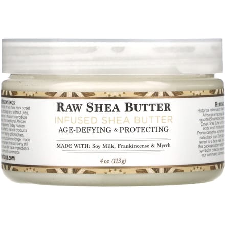 Nubian Heritage, Raw Shea Butter, with Shea Butter, 113 g (4 oz) white