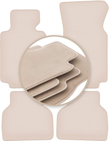 PREMIUM beige vloermatten voor: BMW 7 E38 sedan 1994-2001