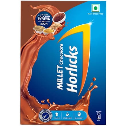Horlicks Gierst Chocoladedrank 600G BIB Pak van 1 | Voedzaam Multi-Gierst Chocoladedrankje