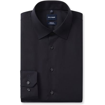 OLYMP No. Six Overhemd, Super Slim, Kent, Marineblauw