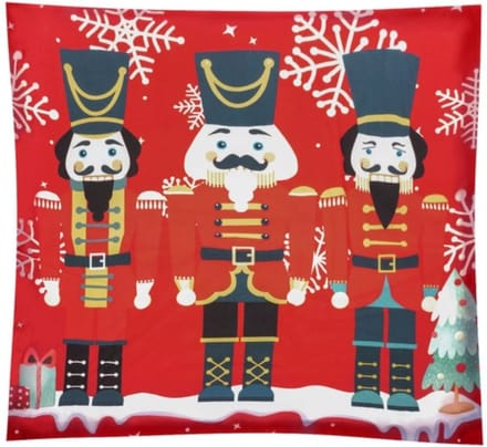 Ruhhy Notenkraker Kussensloop 40x40 cm - Voeg een Klassieke Kerstcharme toe