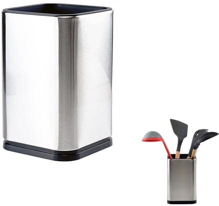 Dailygoods - RVS Bestekhouder voor Keuken met Afvoergat