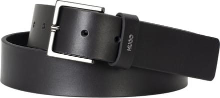 HUGO leren heren riem - zwart