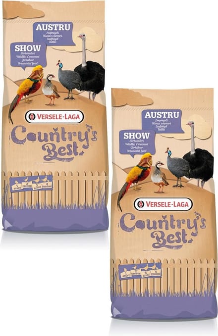 Versele-Laga Country`s Best Show 2 Pellet - Pluimveevoer - 2 x 20 kg