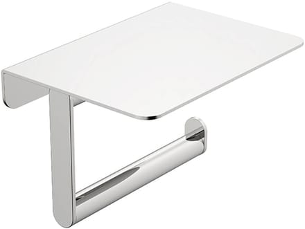 AquaVik Toiletrolhouder Åsmund Met Planchet Chroom