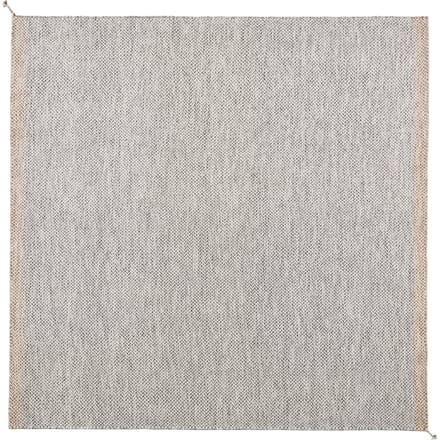 Muuto Ply vloerkleed - zwart-wit - 240 x 240 cm