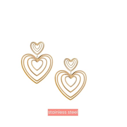 Go Dutch Label Oorknoppen sonar hearts Goud