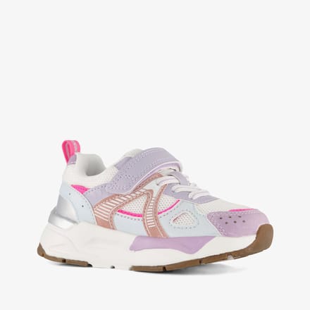 Blue Box meisjes dad sneakers wit pastel - Maat 28