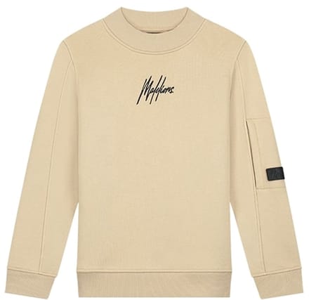 Malelions Junior Turtle Sweater Light Brown - Maat 128