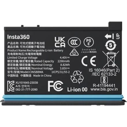 Insta360 - Batterij voor X4 - 2290mAh - CINSBBMA