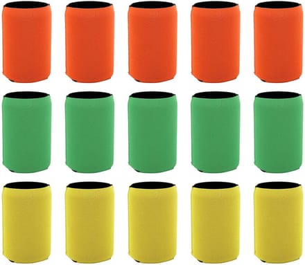 Dailygoods- Bierkan Geïsoleerd - 15 Stk - Neopreen - Waterdicht - Warmtebehoud - Koud Effect - Gemakkelijk Schoon te Maken - Blikhouder