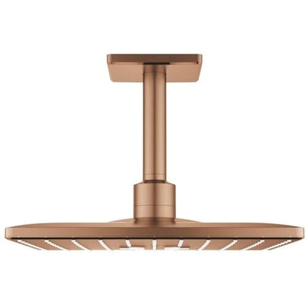 Grohe Rainshower SmartActive 310 Cube overhead shower set with 2 spray types and ceiling connection 26481DL0