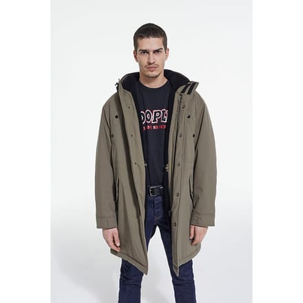 The Kooples Parka Doublee De Faux Mouton Algue Größe: XS | Parkas Outlet | Herren